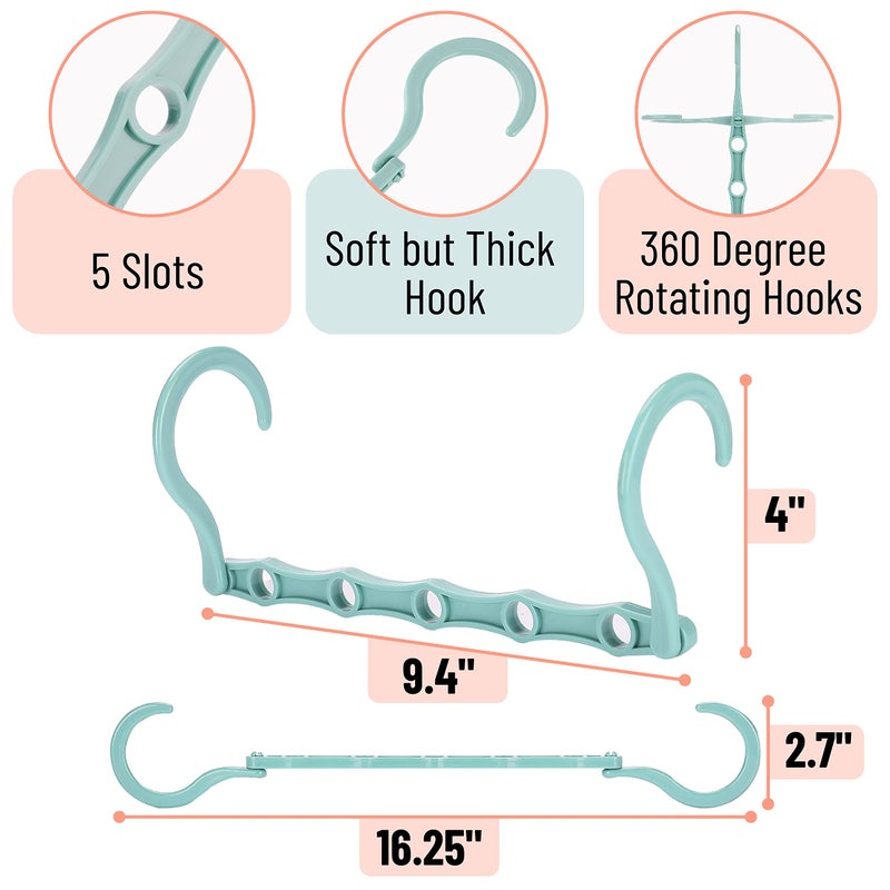 Mr. Pen- Space Saving Hangers, 8 Pack, Boho Colors, Magic Hangers - Image 3